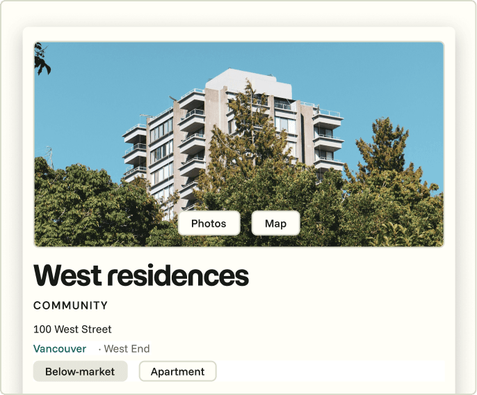 Example community page. Fictional.