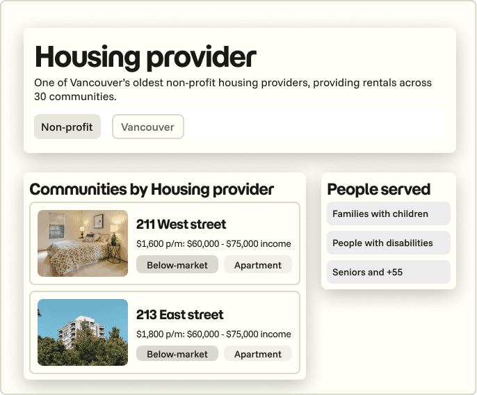 Example provider profile. Fictional.